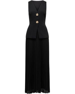 Forever New Larissa Pleated Maxi Dress - Black