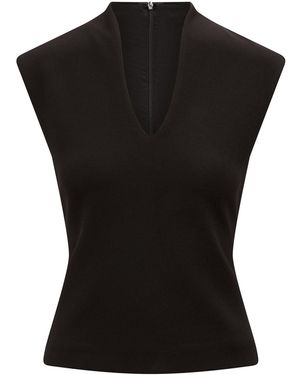 Forever New Monroe Crepe Tank Top - Black