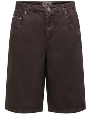 ONLY Mate-Silla Baggy Long Shorts - Grey