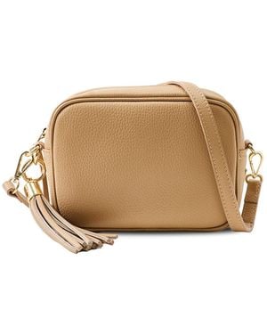 Apatchy London Tassel Tan Crossbody Bag - Natural