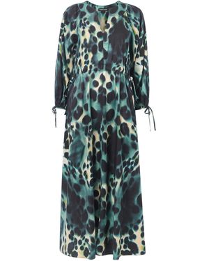 Whistles Women's Misty Leopard Print Dress - Green