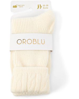 Oroblu Hilda Socks - White
