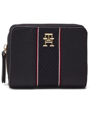 Tommy Hilfiger Th Legacy Monogram Zip-Around Wallet - Black