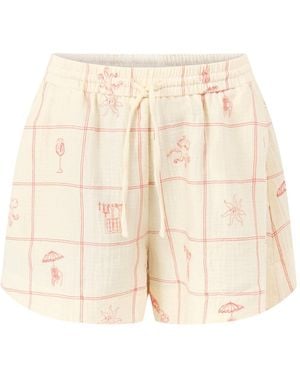 FRNCH Lorenzo Shorts Cream - Natural