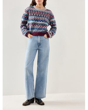 Free People Favourite Things Knit Jumper Multi - Blue