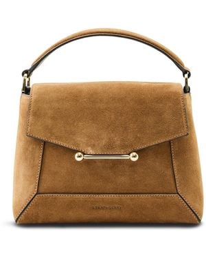 Strathberry Mosaic Suede Top Handle Bag - Metallic