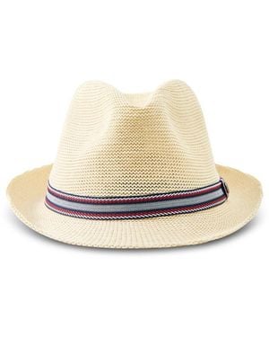 Barbour Linford Trilby Summer Hat Cream - White