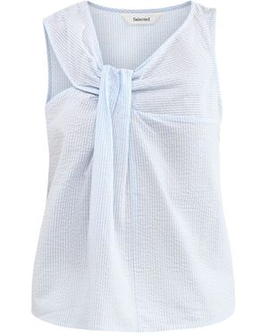 SELECTED Hannah Twist Top - Blue