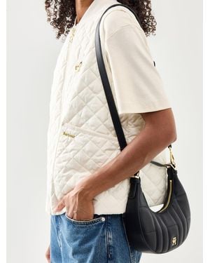 Tommy Hilfiger Th Feminine Moon Crossover Bag - Natural