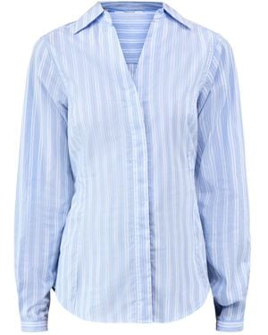 SELECTED Helga Regular Long Sleeve Tie Shirt - Blue