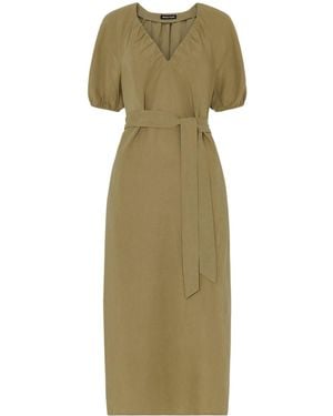Whistles Ariella Blend Midi Dress - Green