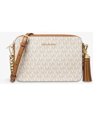 Michael Kors Md Logo Camera Bag - Natural
