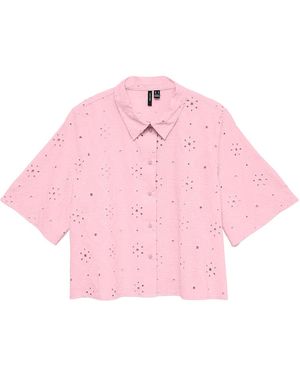 Vero Moda Short Sleeve Shirt - Pink