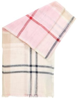 Barbour Abigail Tartan Scarf - Pink