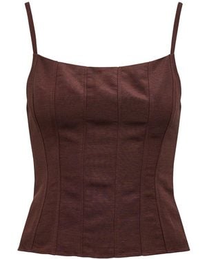 Forever New River Corset Top - Purple