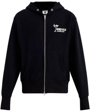 Service Works Martini Zipper Hoodie - Blue