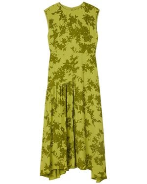 Whistles Floral Asymmetric Dress - Green