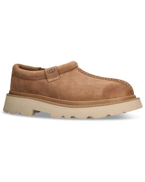 UGG Tasman Lug Suede Mules - Brown