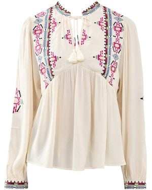 Ba&sh Tilt Blouse Cream - White