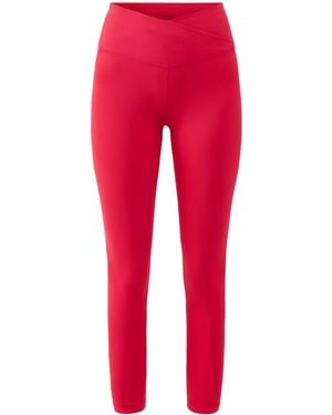 Sweaty Betty All Day 7/8 Wrap Waist Leggings - Red