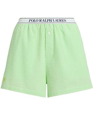 Polo Ralph Lauren Seersucker Boxer Shorts - Green