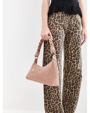 Marlon Marley Braid Suede Shoulder Bag - Multicolour