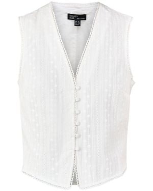 Nobody's Child Eliza Waistcoat Top - White