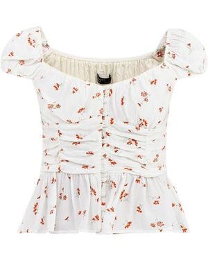 Nobody's Child Caia Ruched Top - White