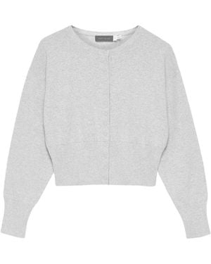 Mint Velvet Cotton Blend Cardigan - White