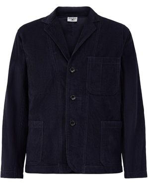 Service Works Fine Cord Organic Suit Jacket - Blue