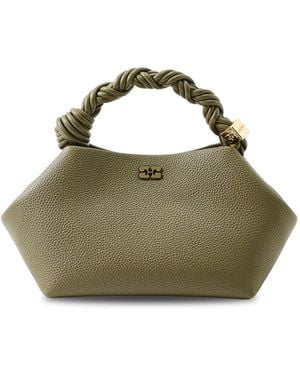 Ganni Bou Small Tote Bag - Green