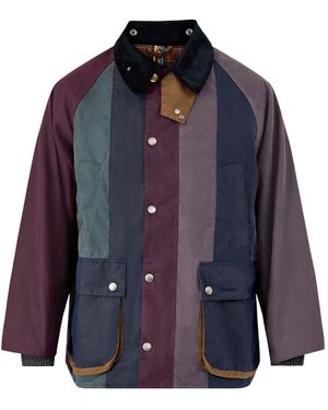 Barbour Paul Smith Loves Oversized Bedale D Wax Jacket - Blue