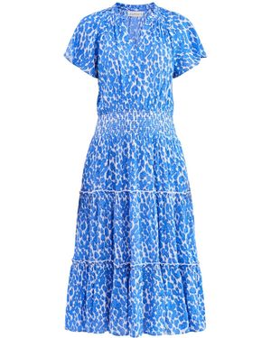 Aspiga Riley Crinkle Midi Dress - Blue