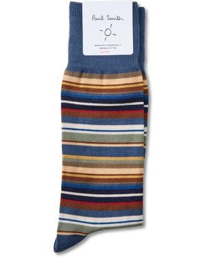 Paul Smith Munich Stripe Socks - Blue