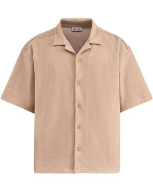 Only & Sons Andre Relaxed Short Sleeve Shirt - Natural
