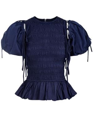 Damson Madder Becca Multiway Blouse - Blue
