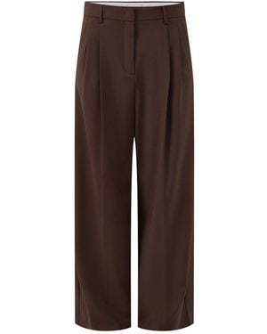 Weekend by Maxmara Adelfi Wide Leg Trousers - Brown
