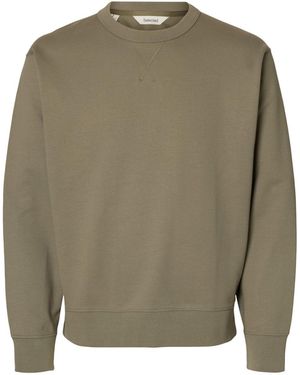 SELECTED Crew Neck Sweatshirt - Blue