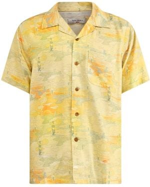 Nudie Jeans Arvid Hawaii Shirt Drift Away - Yellow