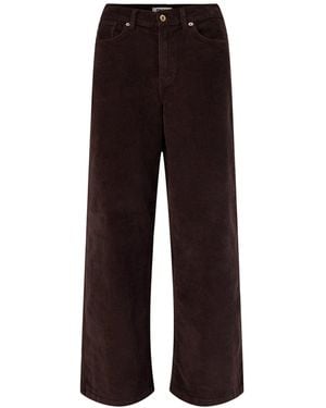 ONLY Hope High-Waisted Wide Leg Corduroy Trousers - Multicolour
