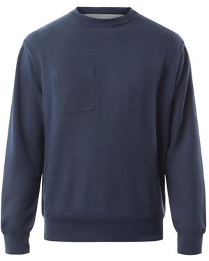 Oliver Spencer Men's Ruddock Reversible Sweatshirt - Blue