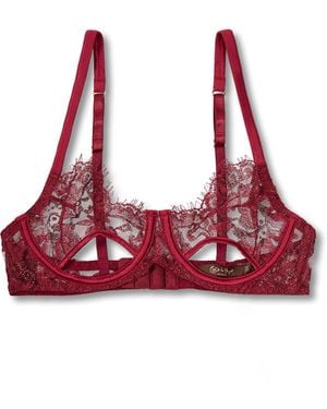 Coco De Mer Naraya Balcony Bra - Red