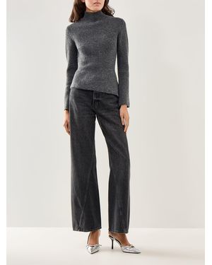 Pretty Lavish Odyssey A-Line Knit Top - Grey