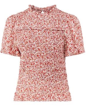 Nobody's Child Nicola Shirred Blouse - Pink