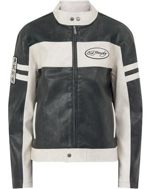 Ed Hardy Los Angeles Moto Jacket - Black