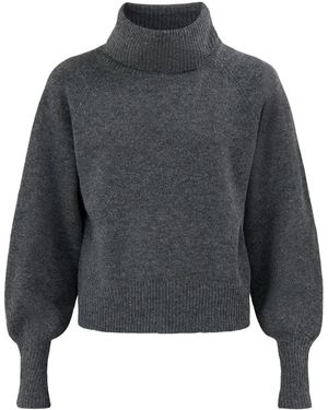 ONLY Blend Olivia Roll Neck Jumper - Grey