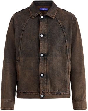 A_COLD_WALL* Organic Cotton Denim Jacket - Brown