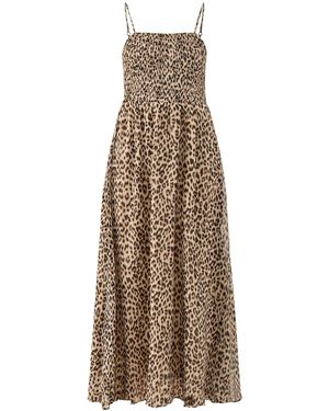 ONLY Elena Vikki Strap Midi Dress - Natural