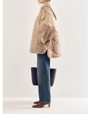 Weekend by Maxmara Ossola Oversized Quilted Jacket - Natural
