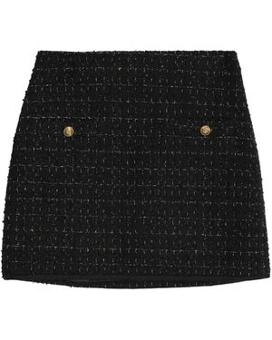 Albaray Tweed Short Skirt - Black